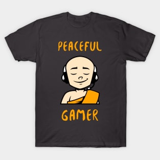 Peaceful Gamer Monk T-Shirt